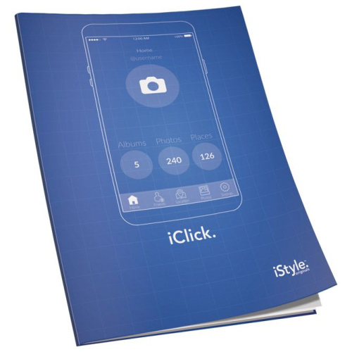 Bilježnica meki uvez A4 crte 50+2L 80g mat+lak iStyle Connect