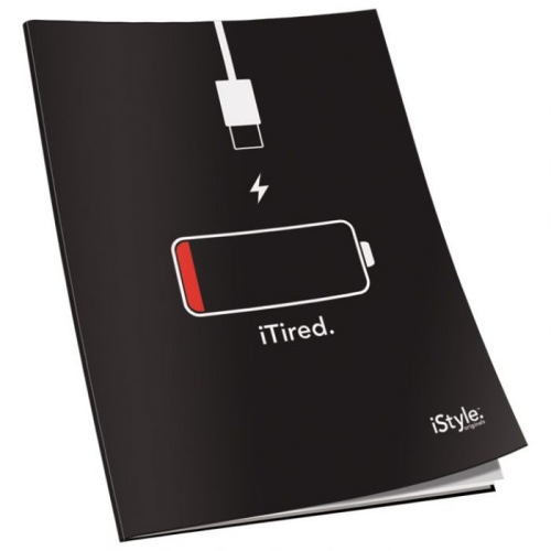 Bilježnica meki uvez A4 kocke 50+2L 80g mat+lak iStyle Connect