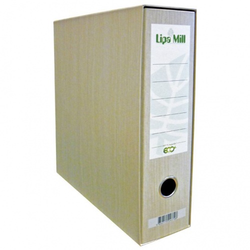 Registrator A4 široki u kutiji eko reciklirani Lipa Mill 80mm natur