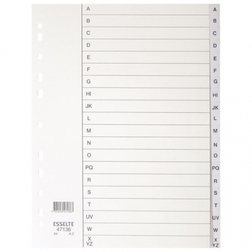 Pregrada plastična A4 A-Z 20L Esselte 100112