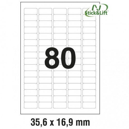Odljepljive etikete Zweckform L4732REV 35,6 x 16,9 mm 1/25 - Univerzalne