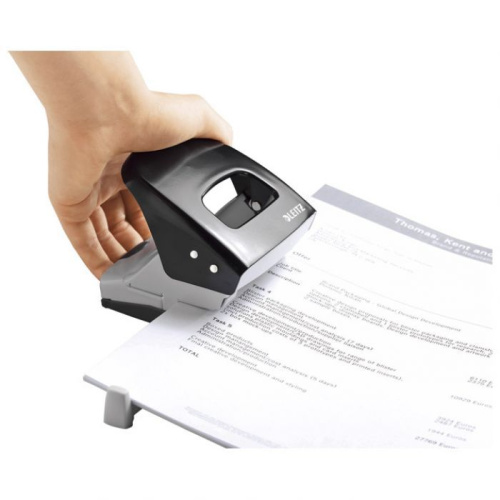 Bušilica 2 rupe do 30 listova Leitz 5008 crna