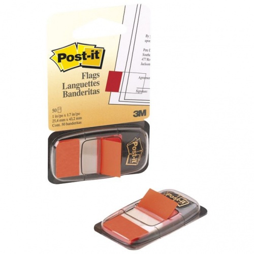 Zastavica 25,4x43,2mm 50L Post-it 3M 680-4 narandžasta