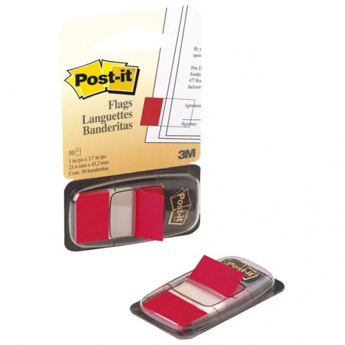 Zastavica 25,4x43,2mm 50L Post-it 3M 680-1 crvena