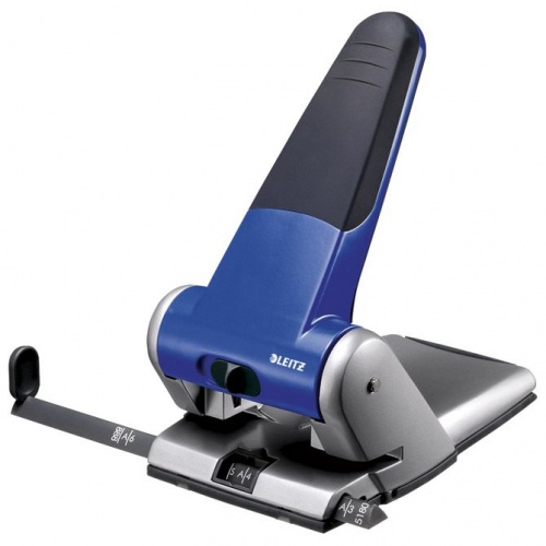 Bušilica za papir Leitz 5180 – 2 rupe do 65 listova (plava)