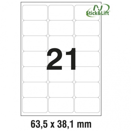 Odljepljive etikete Zweckform L6023REV 63,5 x 38,1 mm – Univerzalne