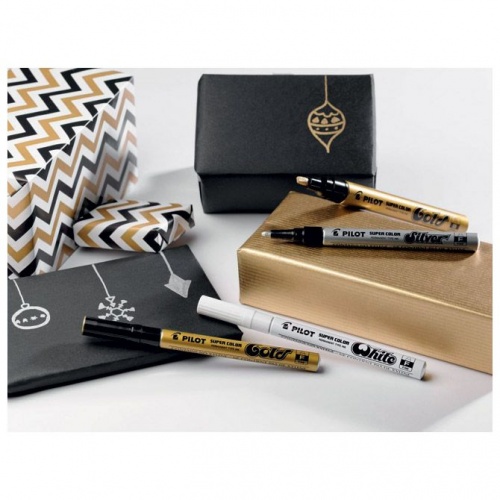 Marker permanentni 2-4 mm klinasti vrh Super Color Pilot SC-G-B zlatni