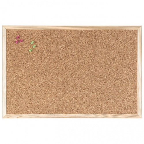 Ploča pluto jednostrana 40x30cm drveni okvir