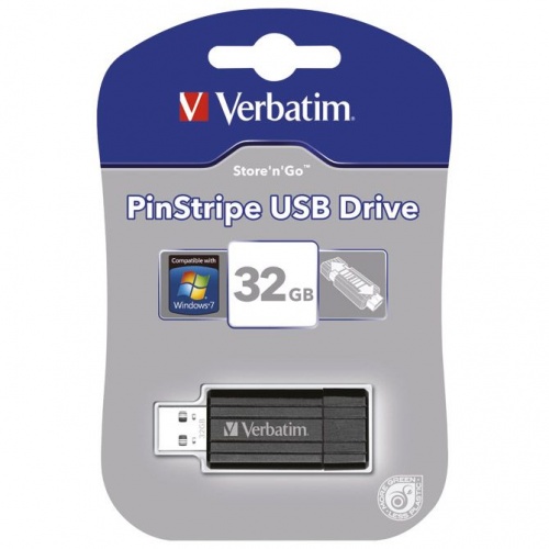 USB memorija Verbatim PinStripe 32GB 2.0 crna