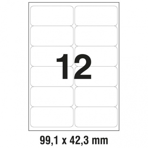 Etikete Zweckform polyester laser L4776 99,1x42,3 1/20 bijele