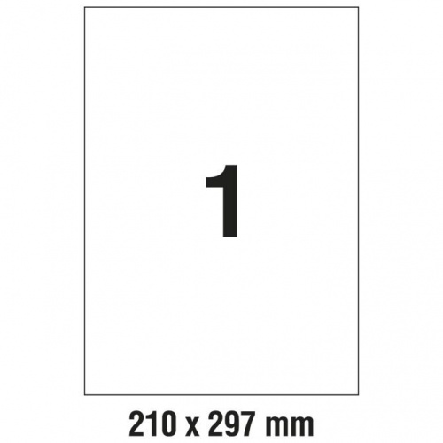 Etikete Zweckform polyester laser L7567 210x297 1/25 mliječno prozirne