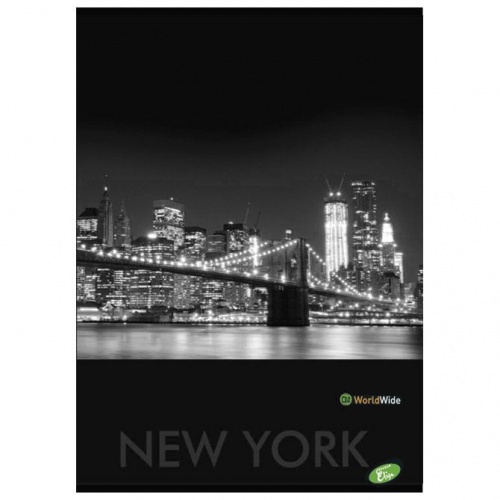 Bilježnica meki uvez A4 karo 40+2L Cities by night