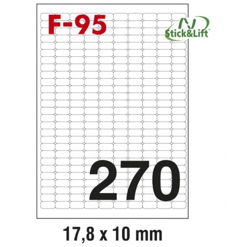 Etikete Fornax univerzalne 17,8x10 F-95 1/100 odljepljive