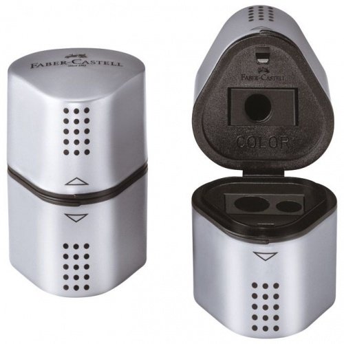 Šiljilo 3 rupe Trio Grip 2001 Faber Castell 183800 sivo