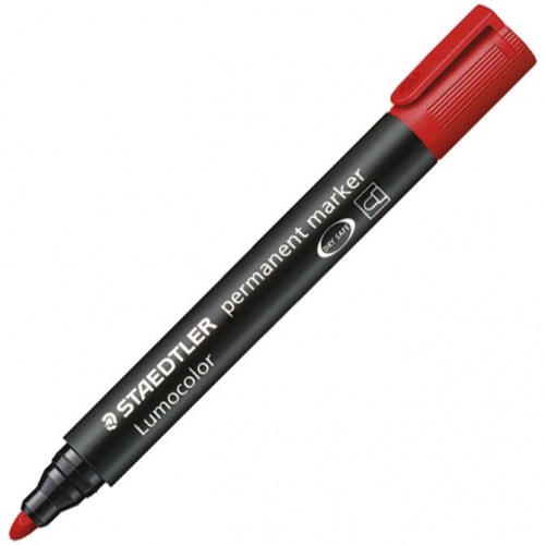 Marker permanentni 2 mm Lumocolor Staedtler 352-2 crveni 1/10