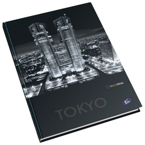 Bilježnica tvrdi uvez A4 karo 96L 80g Cities by night