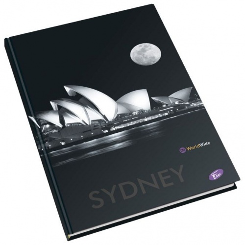 Bilježnica tvrdi uvez A4 crte 96L 80g Cities by night