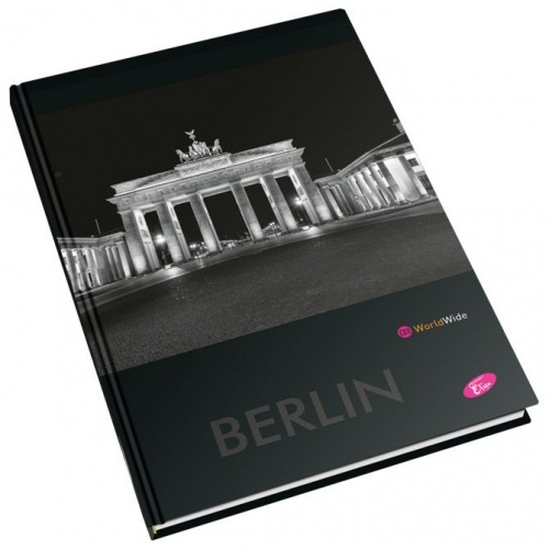 Bilježnica tvrdi uvez A4 karo 96L 80g Cities by night