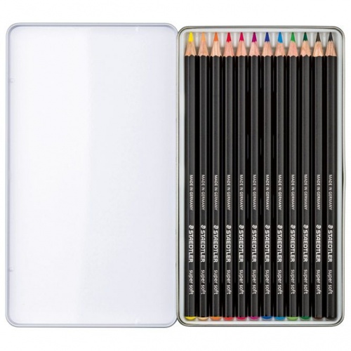 Drvene boje 12boja metalna kutija Super Soft Design Journey Staedtler 149C M12