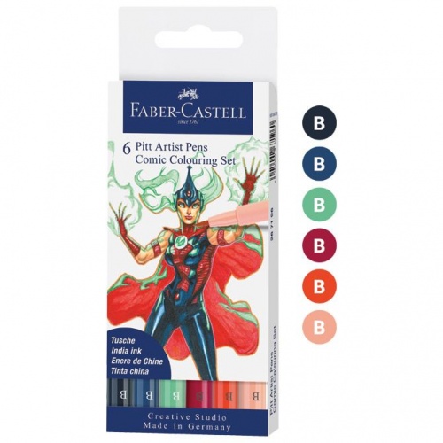 Flomaster Pitt artist Comic Colouring Faber Castell 267196 1/6