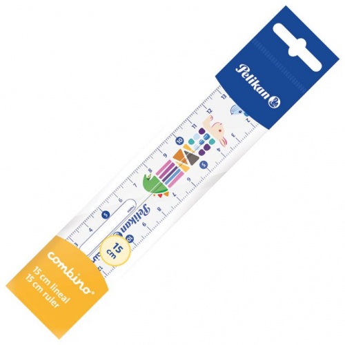 Ravnalo pvc 15cm fleksibilno Combino Pelikan 811224