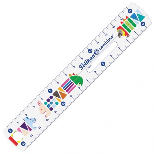 Ravnalo pvc 15cm fleksibilno Combino Pelikan 811224