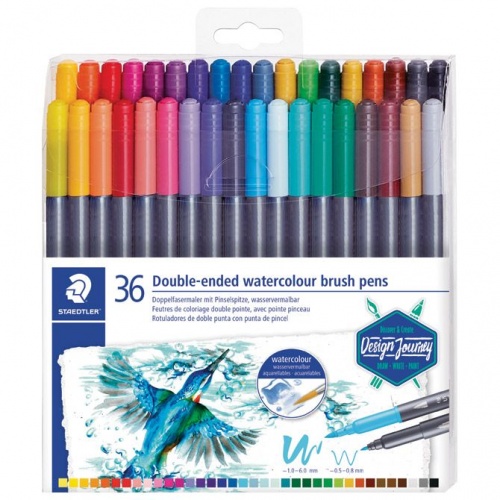 Flomaster 36boja obostrani akvarel Design Journey Staedtler 3001 TB36