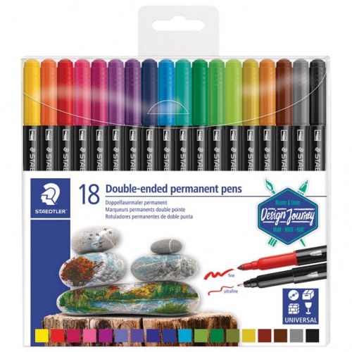 Marker permanentni obostrani Design Journey Staedtler 3187 TB18 1/18