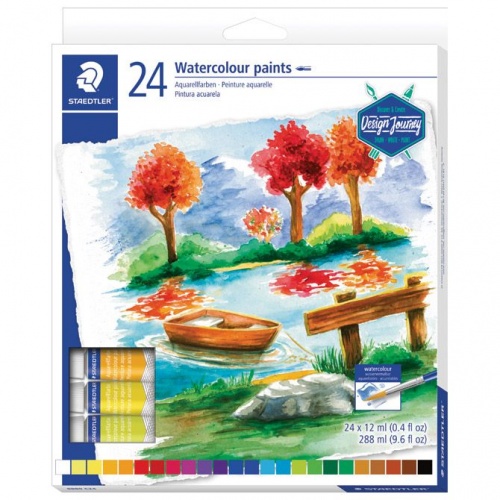Vodene boje u tubi 12mlx24boje Design Journey Staedtler 8880 C24