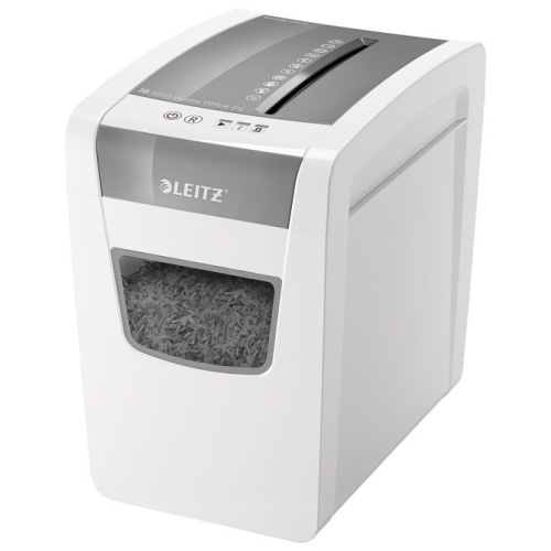 Uništavač papira 10 listova CrossCut IQ Slim Leitz 80010000 bijelo/sivi