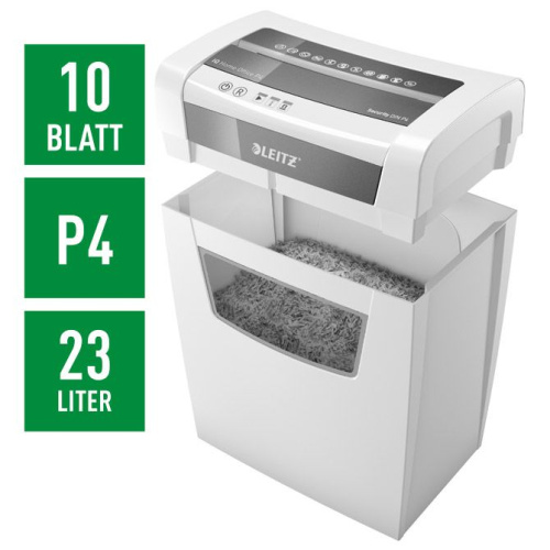Uništavač papira 10 listova IQ Home Leitz 80090100 bijelo/sivi