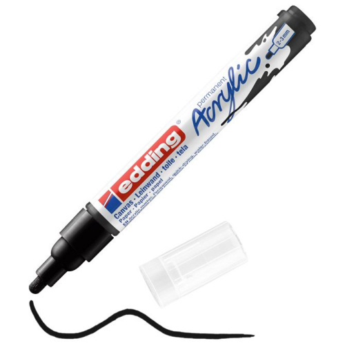 Marker akrilni 2-3mm Edding 5100901 crni