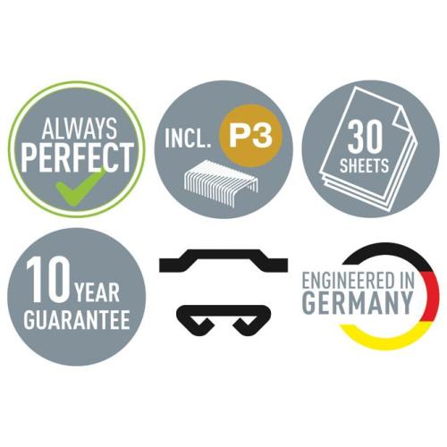 Klamarica do 30 listova stolna Cosy Leitz 55670089 tamno sivi/bijeli