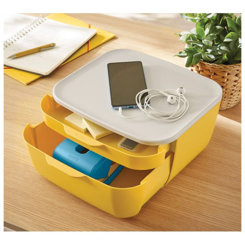 Kutija s 2 ladice Cosy Leitz 53570019 žuta/bijela