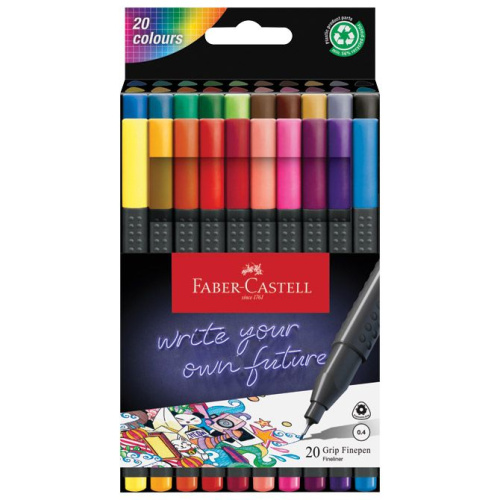 Flomaster fineliner 0,4mm Grip 20boja Faber-Castell 151620