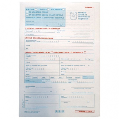 Obrazac C-A-101 tiskanica 2