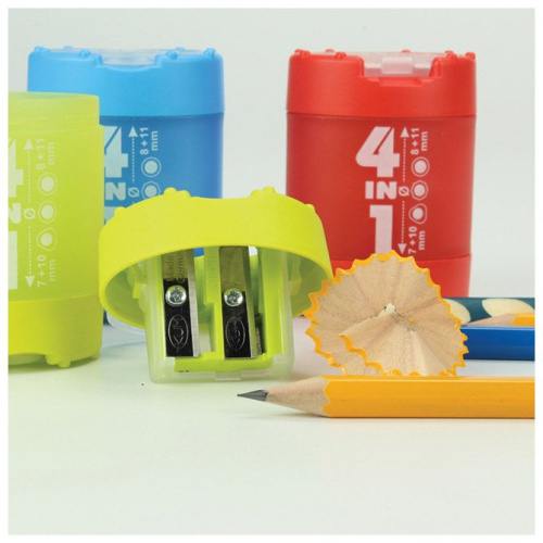 Šiljilo s pvc kutijom 4rupe 4in1 K4 KUM 1028321