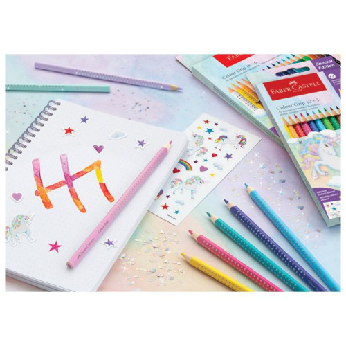 Drvene boje 18boja Grip 2001+6boja drvenih Sparkle pastel Faber Castell 201543