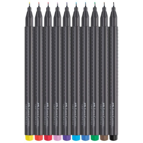 Flomaster fineliner 0,4mm Grip 10boja Faber Castell 151610