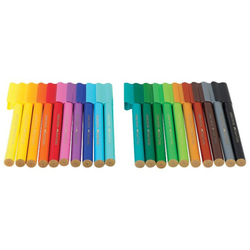 Flomaster školski  20boja u metalnoj kutiji Connector T-rex Faber Castell 155546