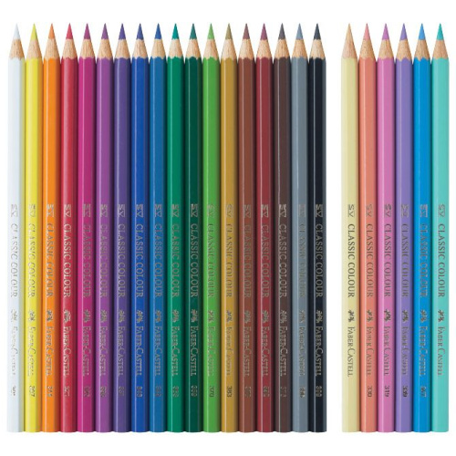 Drvene boje 18boja +6boja drvenih pastel Unicorn Faber Castell 111221