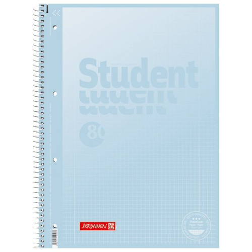 Blok kolegij A4 karo 80L perforacija+4rupe Pastel 2 Soft Brunnen 10-67328