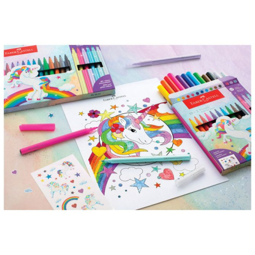 Flomaster školski 10+3boje Unicorn Faber Castell 554213