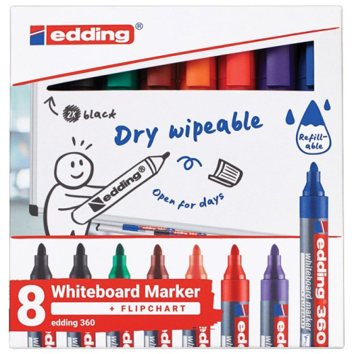 Marker za bijelu ploču 1,5-3mm Edding 360 1/8