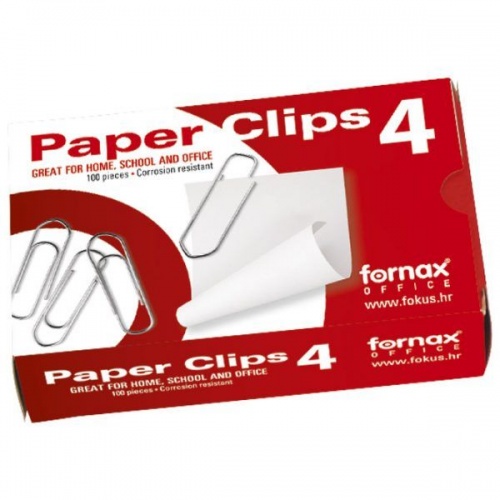 Spajalice ručne nikl br. 4 Fornax 1/100