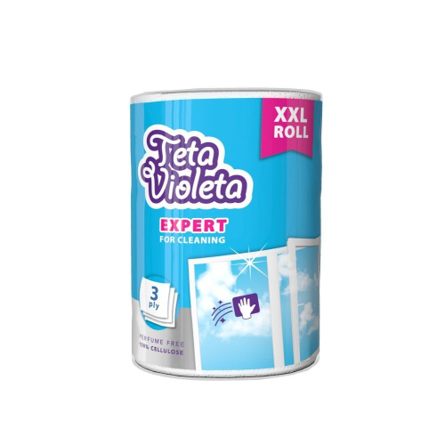 Ručnik papirnati Teta Violeta troslojni za staklo Expert Plus XXL