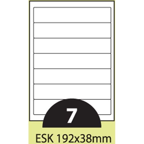 Etikete Data za uske registratore 192x38 A4 1/100
