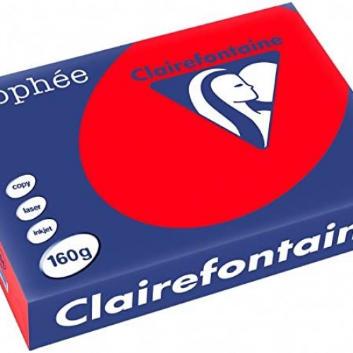 Papir u boji A3 CLF 160g 1/250 intenzivni koraljno crveni