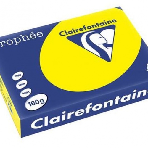 Papir u boji A4 CLF 160g 1/250 intenzivni sunce žuti