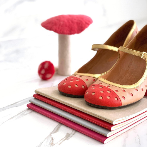 Bilježnica Rhodirama A5 crte 90gr 64 lista crvena